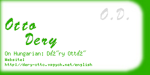 otto dery business card